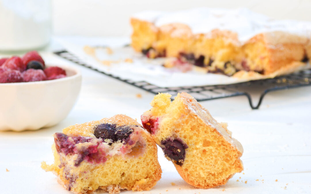Torta de limón y frutos rojos | Sin lactosa