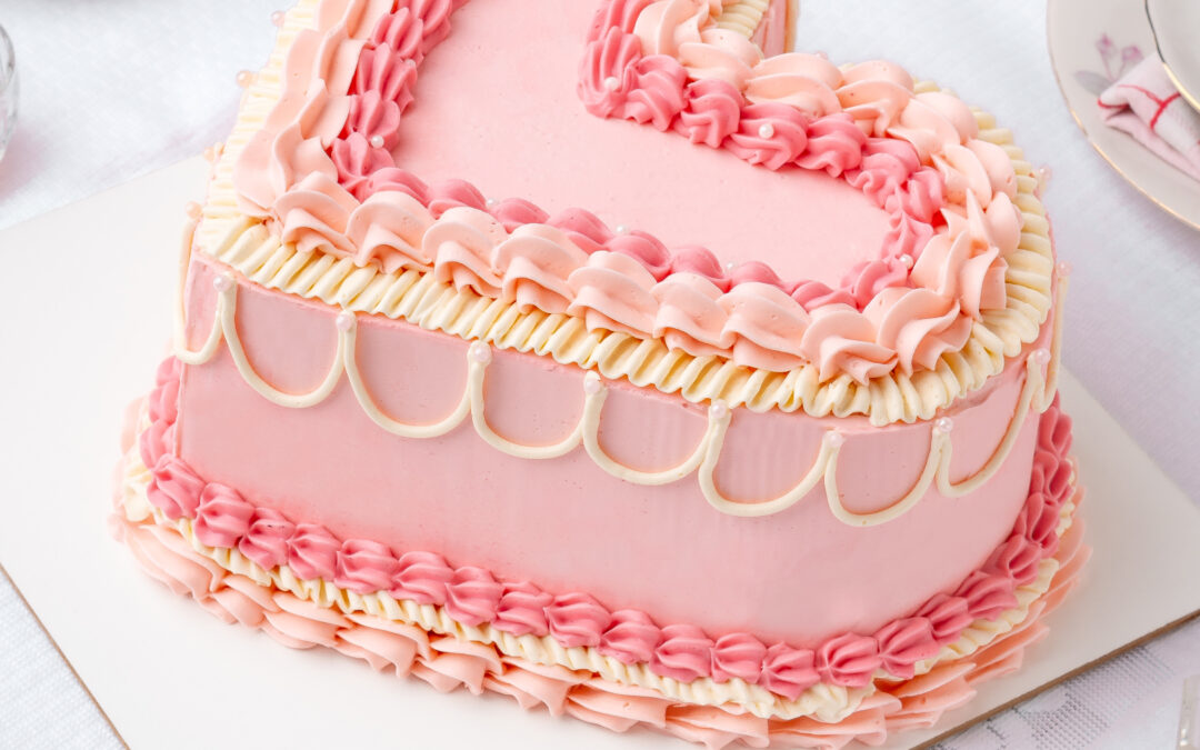 Torta corazón sin molde | Buttercream de merengue suizo