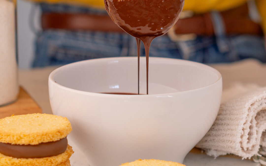 Alfajores de coco y dulce de leche | Sin gluten