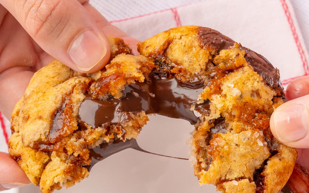 Cookies con Caramelo salado, Manteca noisette y Chocolate