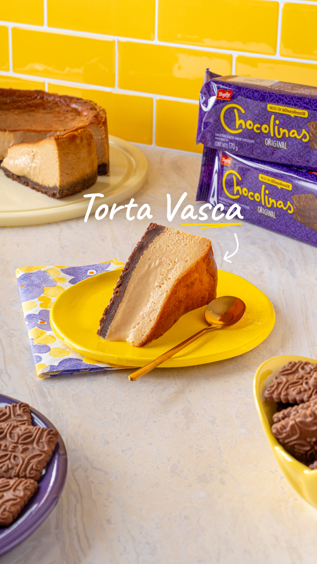 Torta Vasca de Chocotorta | Pastel de queso quemado