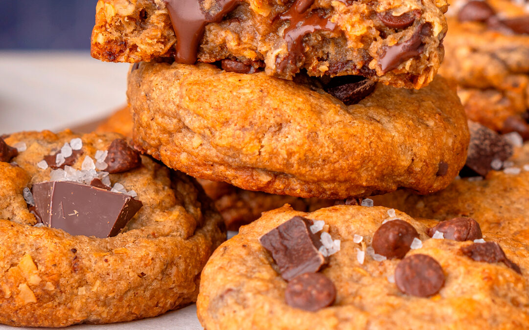 Cookies de Avena Tostada y Banana | Crujientes y Húmedas!