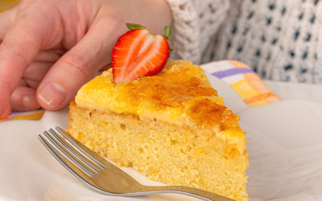 Torta Crème Brûlée | Bizcocho Embebido y Crema Pastelera