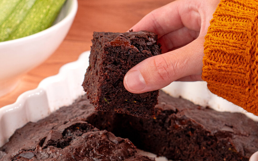 Cuadrados de Chocolate y Zucchini | Sin Gluten y Sin Lactosa